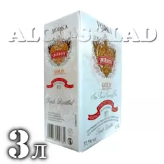 Горілка Смірнов Голд (Smirnoff Gold) 3 л у тетрапаку