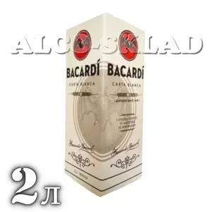Ром Bacardi Carta Blanca 2 л у тетрапаку